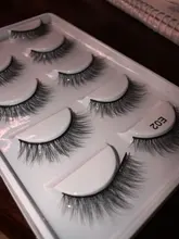Fake Eyelashes Makeup Daily Natural Thick HBZGTLAD 5-Pairs Handmade 3D