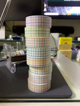 Cinta adhesiva de celosía básica de 15mm de ancho, cinta adhesiva decorativa, etiqueta adhesiva para álbum de recortes