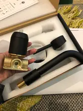 Sink Basin Tap Faucet Bath-Mixer Wall-Mount Rose-Gold-Set Brass Single-Handle Matt Black