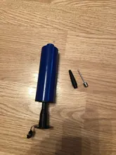 Pelotas Mini bomba de accesorios de globos inflador mano empuje de la bomba de aire de dos tipos de agujas fiesta portátil de aluminio bomba de balón