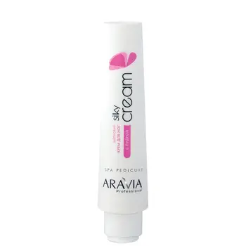 

Foot cream silk with powder silky cream, 100 ml, aravia professional
