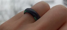 Anillo de acero Ttitanium que cambia de Color, temperatura corporal de 6mm, con diferente Color y diferente temperatura
