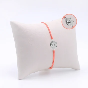 

Handmade Pink Women's Silver Bangle Skybco1799