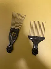 Combs Hairdressing Afro Black Metal African for Styling-Tool Salon-Use