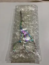 Tijeras de acero inoxidable de colores para manualidades, 1 Uds.