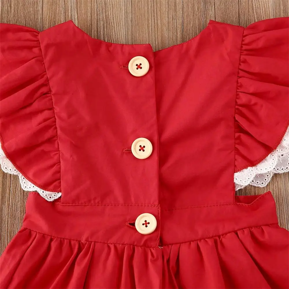 Комплект одинаковой одежды для крупных и маленьких сестер; топы для маленьких девочек; платье-комбинезон; Рождественская и Рождественская красная юбка-пачка принцессы; милая одежда