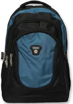 

Zaino Borsa da Viaggio Laptop Porta PC e Tempo Libero Sport Scuola Imbottito (8012 Nero-Blu) Marca: Ormi