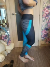 Caliente Sexy malla mallas con estampado para ejercicio físico para las mujeres ropa deportiva entrenamiento Leggins mujer Pantalones Slim elástico push up Dropshipping. Exclusivo.