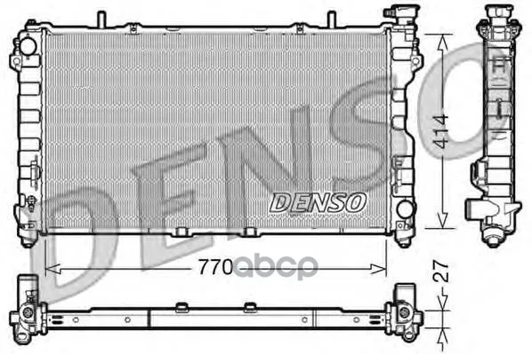 Радиатор, Охлаждение Двигател Denso арт. DRM06011