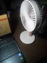 JISULIFE-Ventilador de escritorio portátil, Ventilador plegable telescópico para el hogar y la Oficina, 8000mAh, recargable por USB, silencioso