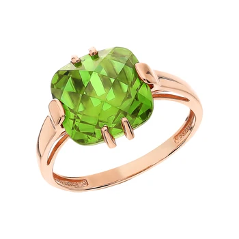 

Gold ring with sultanites synthetic sunlight sample 585