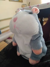 15cm lindo caminar hablar hámster muñeco de peluche Animal Sonido divertido registro repetir cambiando la voz de mascotas