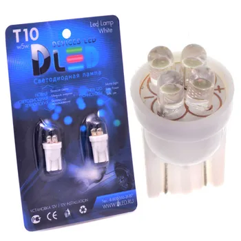 

1pcs LED Car Lamp T10 - W5W - 4 Dip-Led