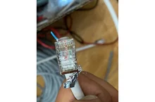 Modular-Plug Shielded Cat6-Connector 8p8c-Ends Gold-Plated Pass-Through Zoerax RJ45 3-Prong