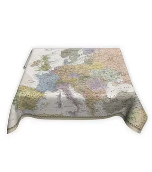 

Tablecloth "map of Europe in retro style" 145*145 cm