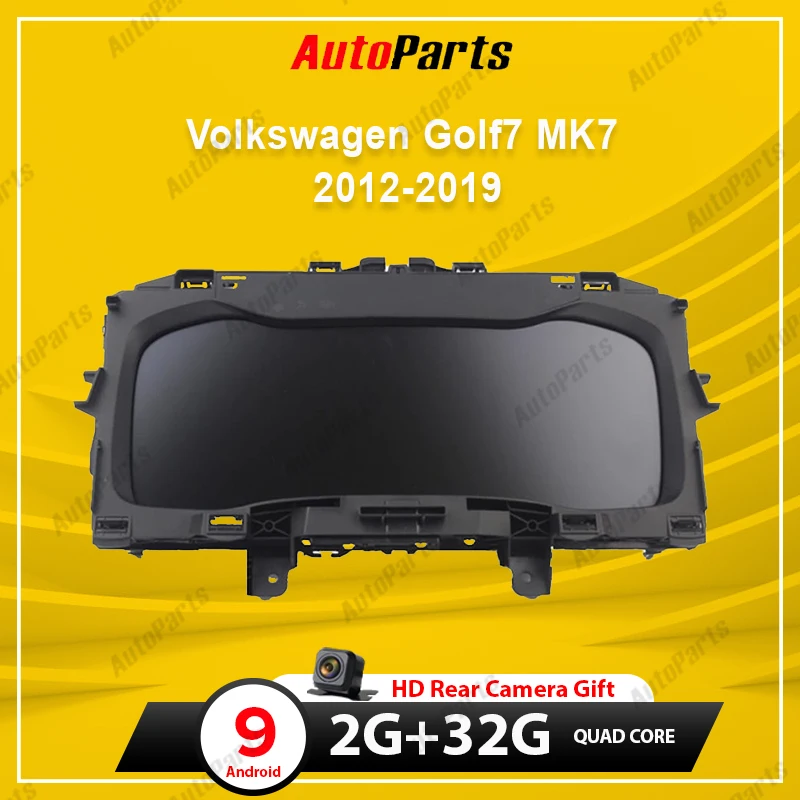 KUKUZ Android 9 для Volkswagen Golf 7 Mk7 2012 ~ 2019 12 3 &quotАвтомобильный ЖК кластер Замена приборной