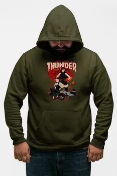 

Angemiel Wear Thunder Green Men 'S Hooded Sweatshirt