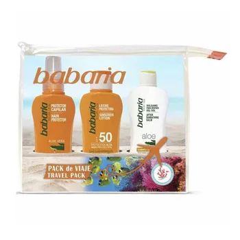 

BABARIA SET PROTECTIVE TRAVEL CAPILLARY 300ML + MILK PROTECTIVE SPF50 1UN. + ALOE VERA AFTERSHAVE BALM 100ML