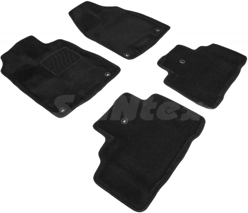 Set of car pile mats 3D seintex-92944 Toyota RAV4 V (xa50) automatic transmission 2019-n. v. Black |