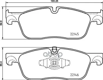 

Brake pads Xtra Land Rover Discovery Sport 15-/Evoca 11-front Brembo art. P44,026x