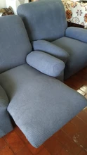 Protection-Pad Furniture-Cover Recliner Charcoal-Gray Non-Slip Fleece European-Style