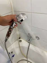 ZhangJi-Cabezal de ducha de alta presión ajustable, 3 modos, filtro reemplazable de turmalina, interruptor de ahorro de agua para ducha de SPA