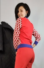 Las mujeres nuevo Vintage hoja de Jacquard cálido suéteres de manga larga o-Cuello Lurex jerséis de Navidad de punto otoño Tops Retro C-014