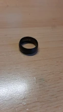 Modyle de los hombres de la moda de anillo de color negro titanio acabado mate clásico anillo de compromiso, joyería para hombre boda