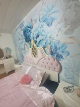 Photo Wallpaper Mural Flower Bedroom Living-Room Custom Beibehang Background Peony Hand-Painted