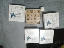 Mr Paper 4 diseños sello de madera patrón de animales serie Hojas de hierba El Principito bendición carillón de viento Zhuang Zhou Mengdie