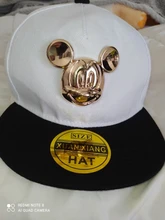 Oro Mickey oído sombreros para bebés varones de accesorios de bebé niña lindo béisbol Hip Hop gorras de los niños de dibujos animados deporte gorra ajustable 2-8Y