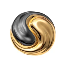 Брошь из серебра с фианитом Delta с060514пзж