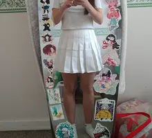 Vestido corto plisado de cintura alta para niñas, falda de tenis, uniforme con pantalones cortos interiores, ropa interior para bádminton, animadora