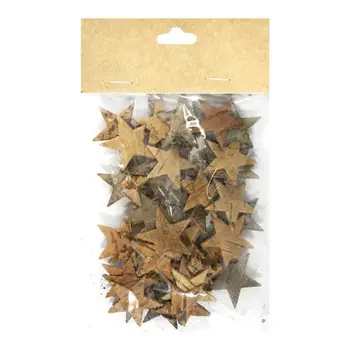 

Yw193 decorative elements made of bark Wood 'звездочки', 3 cm, 50 pcs/pack (Nat/Wood)