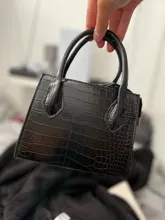 Bolso cruzado de cuero PU pequeño con patrón de cocodrilo para mujer, de Color sólido bolso de hombro, sencillo, para verano