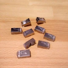 Modular-Plug Shielded Cat6-Connector 8p8c-Ends Gold-Plated Pass-Through Zoerax RJ45 3-Prong