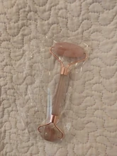 Rodillos de piedra de Jade para masaje Facial, Piedra Rosa de cuarzo Natural, para adelgazar la barbilla, estiramiento Facial, cuidado de la piel