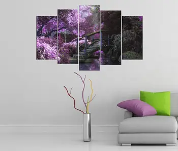 

Purple Flowering Bridge Scenic Mdf Table