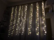 LED String Lights Christmas Decoration Remote Control USB Wedding Garland Curtain 3M