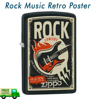 

Lighter 'Zipp-Original' Rock Music Retro in case for gift. FREE SHIPPING