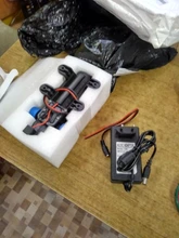 Mini bomba de agua de diafragma de 12V con interruptor automático, bomba de agua eléctrica de alta presión para lavado de coche, 60W, 5 litros por minuto, pulverizador automático de agua de 0.8Mpa
