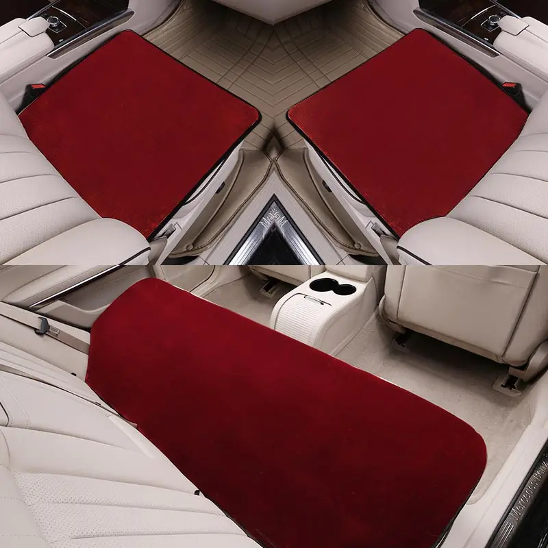 AUTOROWN Faux Fur Car Seat Covers High Quality Artificial Fur Car Seat Cover Autumn and Winter Automotive Interior Fit Most Car