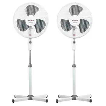 

Stand fan 16 "PACK 2unds, high altitude dimmable, 3 velocities, Oscillating function, power: 50W, brand ELECTROTEK