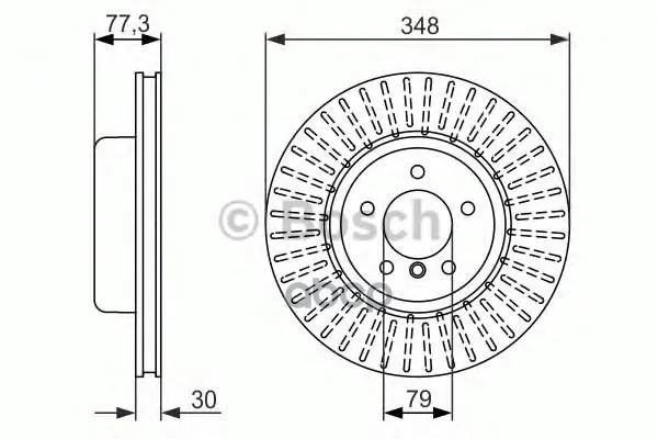 Тормозной Диск Передний 0986479584 Bosch арт. 0986479584