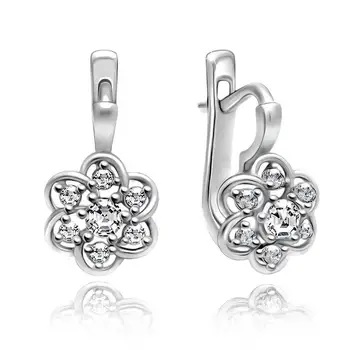 

Baby earrings from silver chest Daisy