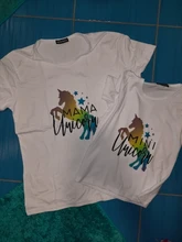 Ropa a Juego Mini de unicornio para madre e hija, ropa de madre e hija, Outfist a juego para niñas pequeñas