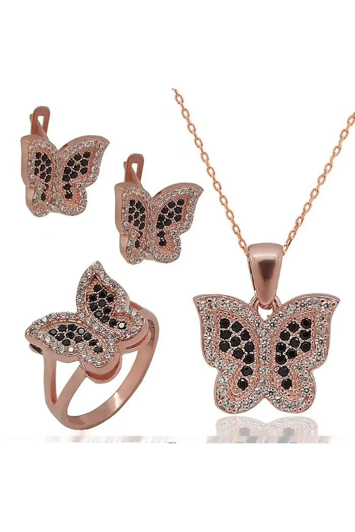 

Silver Rose Triple Set