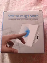 Wall-Lamp Light-Switch Glass-Panel Ac110-220v-Switch 1-Gang White Crystal Standard 1-Way