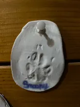 Kit de impresión de arcilla con huella de bebé, almohadilla de tinta de mano suave para padres e hijos, con memoria de huella dactilar de 30g, 1 unidad