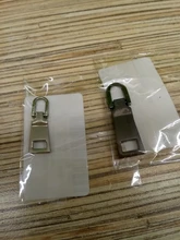 Uds 5 #3 extraíble de Metal tiradores de cremallera para resbaladores de la cremallera cabeza cremalleras Kits de reparación de la cremallera Pull Tab costura DIY Accesorios